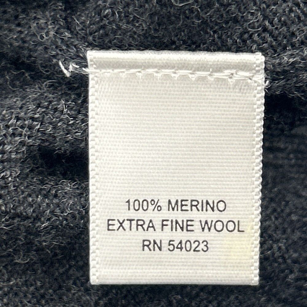 Banana Republic Sweater Men's XL Gray Argyle V-Neck Pullover 100% Merino Wool - Picture 3 of 8